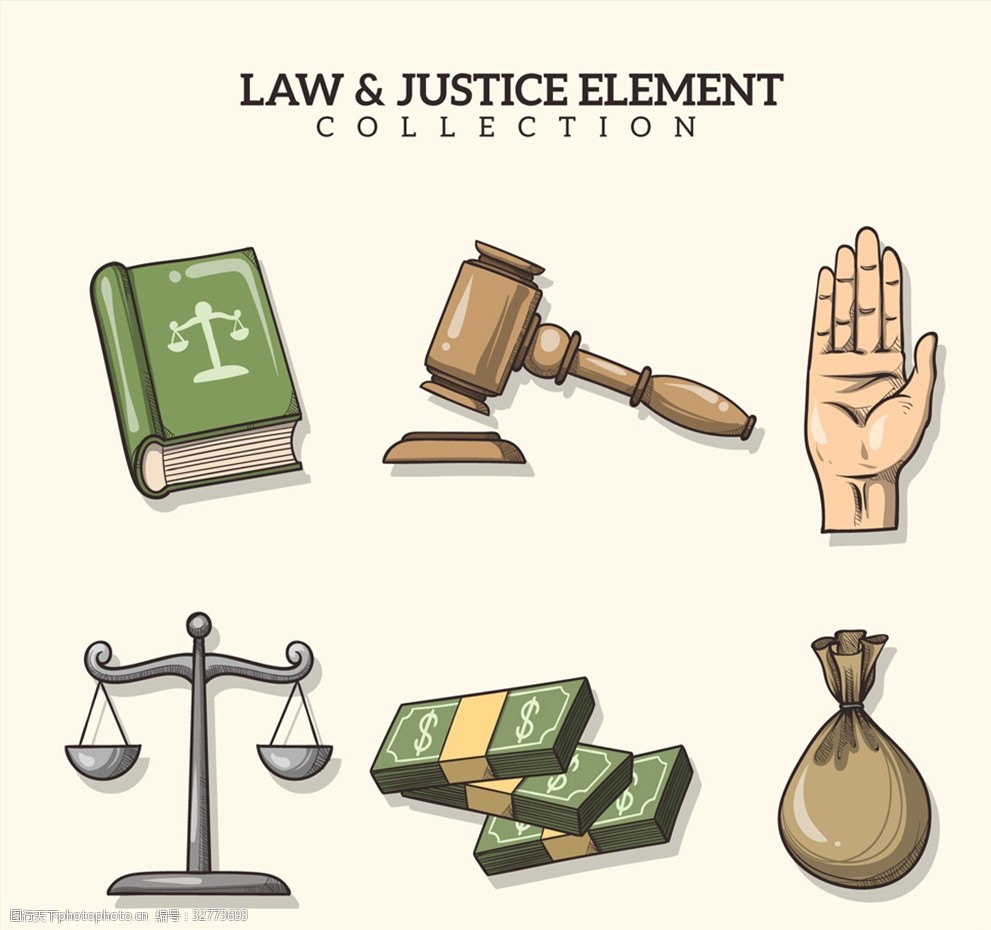 六款手繪法律元素設計 賦能網絡科技領域的技術開發